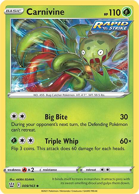 Carnivine 009/163 (SWSH05: Battle Styles) 