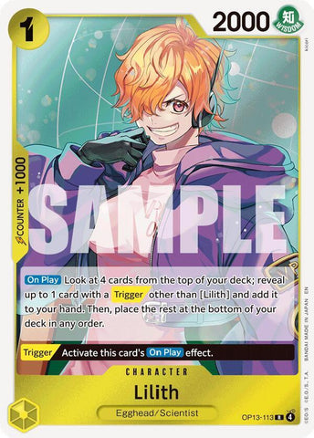 Lilith OP13-113 (Carrying On His Will)  - Foil