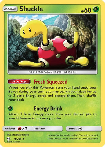 Shuckle 16/214 (SM - Lost Thunder) 