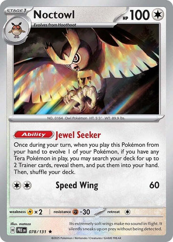Noctowl 078/131 (SV: Prismatic Evolutions)  - Holofoil