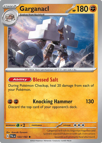 Garganacl 123/193 (SV02: Paldea Evolved)  - Holofoil
