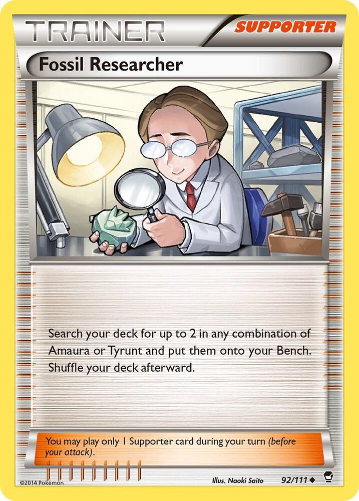 Fossil Researcher 92/111 (XY - Furious Fists) 