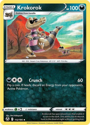 Krokorok 112/195 (SWSH12: Silver Tempest) 