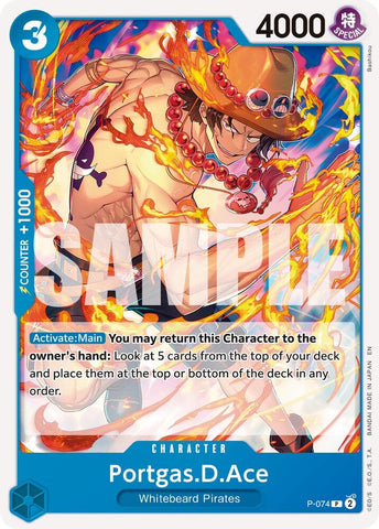 Portgas.D.Ace (Reprint) P-074 (Premium Booster -The Best- Vol. 2) 