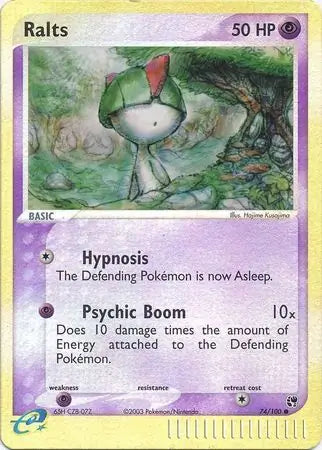 Ralts 74/100 (EX Sandstorm)  - Reverse Holofoil