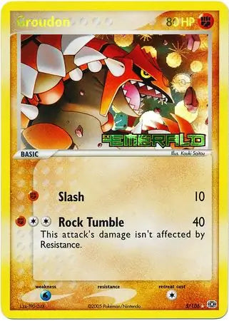 Groudon 5/106 (Emerald)  - Reverse Holofoil
