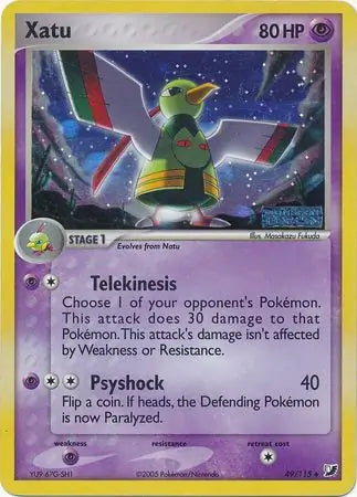 Xatu 49/115 (EX Unseen Forces)  - Reverse Holofoil