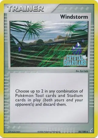 Windstorm 85/100 (Crystal Guardians)  - Reverse Holofoil