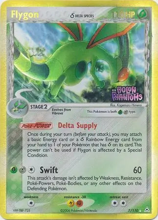 Flygon Delta Species 7/110 (Holon Phantoms)  - Reverse Holofoil