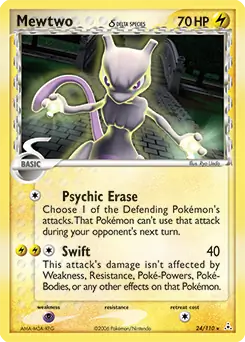 Mewtwo Delta Species 24/110 (Holon Phantoms) 