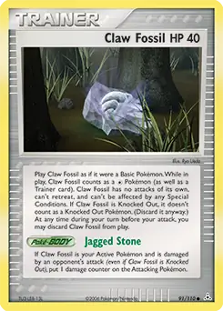 Claw Fossil 91/110 (Holon Phantoms) 