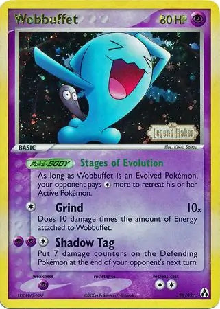 Wobbuffet 28/92 (Legend Maker)  - Reverse Holofoil
