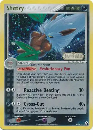 Shiftry 12/92 (Legend Maker)  - Reverse Holofoil