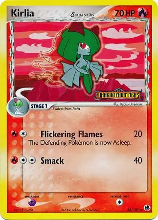 Kirlia Delta Species 33/101 (Dragon Frontiers)  - Reverse Holofoil