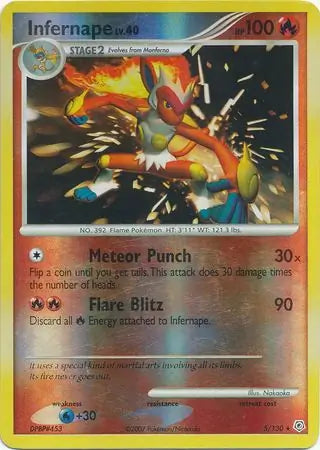 Infernape 5/130 (Diamond and Pearl)  - Reverse Holofoil