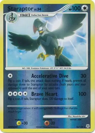 Staraptor 16/130 (Diamond and Pearl)  - Reverse Holofoil
