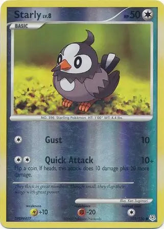 Starly 101/130 (Diamond and Pearl)  - Reverse Holofoil
