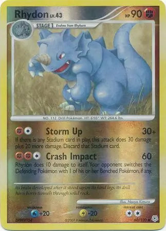 Rhydon 60/130 (Diamond and Pearl)  - Reverse Holofoil