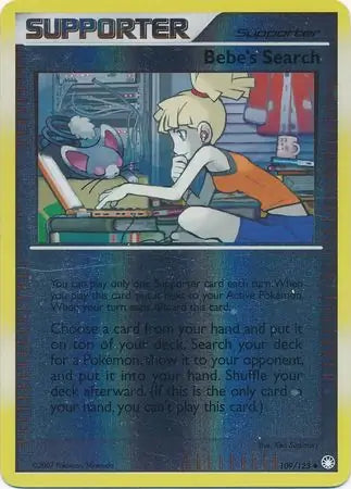 Bebe's Search 109/123 (Mysterious Treasures)  - Reverse Holofoil