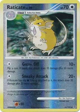 Raticate 61/132 (Secret Wonders)  - Reverse Holofoil