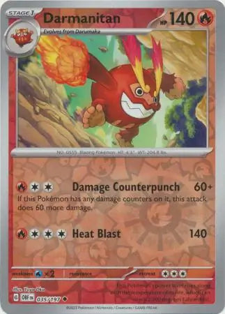 Darmanitan 035/197 (SV03: Obsidian Flames)  - Reverse Holofoil