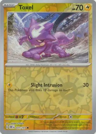 Toxel 071/197 (SV03: Obsidian Flames)  - Reverse Holofoil