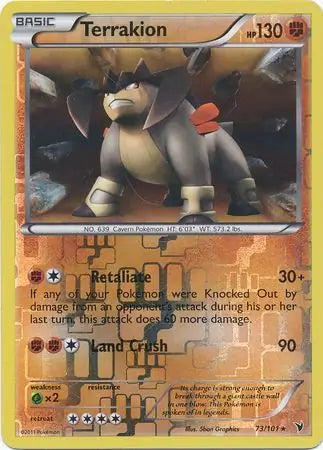 Terrakion 73/101 (Noble Victories)  - Reverse Holofoil