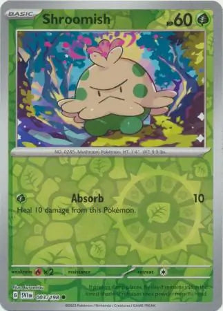 Shroomish 003/198 (SV01: Scarlet & Violet Base Set)  - Reverse Holofoil
