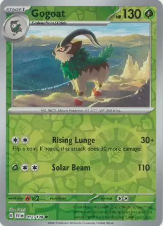 Gogoat 012/198 (SV01: Scarlet & Violet Base Set)  - Reverse Holofoil