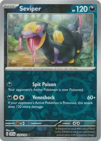 Seviper 128/198 (SV01: Scarlet & Violet Base Set)  - Reverse Holofoil