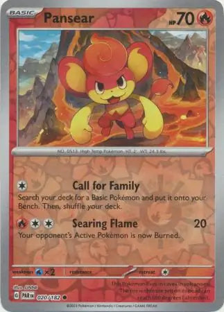 Pansear 020/182 (SV04: Paradox Rift)  - Reverse Holofoil