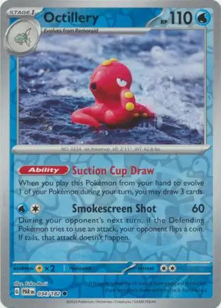 Octillery 034/182 (SV04: Paradox Rift)  - Reverse Holofoil
