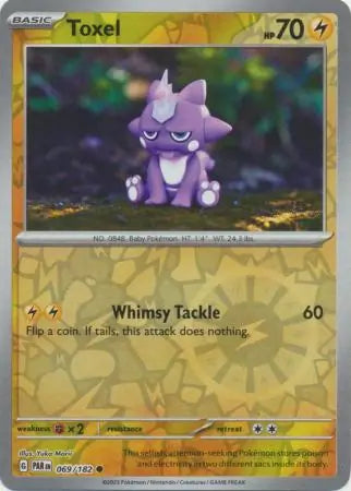 Toxel 069/182 (SV04: Paradox Rift)  - Reverse Holofoil
