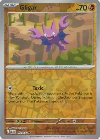 Gligar 091/182 (SV04: Paradox Rift)  - Reverse Holofoil