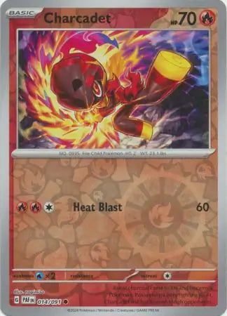 Charcadet 014/091 (SV: Paldean Fates)  - Reverse Holofoil