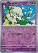 Cottonee 034/091 (SV: Paldean Fates)  - Reverse Holofoil