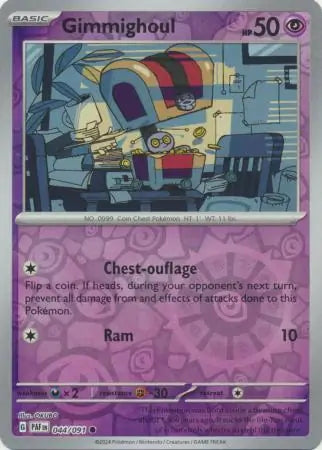 Gimmighoul 044/091 (SV: Paldean Fates)  - Reverse Holofoil