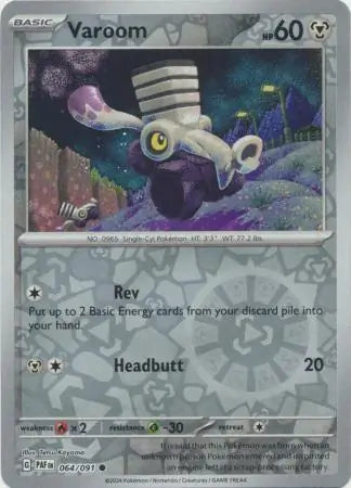 Varoom 064/091 (SV: Paldean Fates)  - Reverse Holofoil