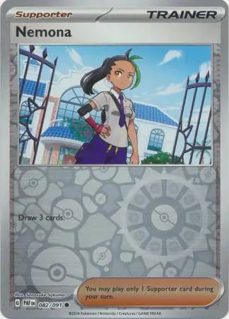 Nemona 082/091 (SV: Paldean Fates)  - Reverse Holofoil