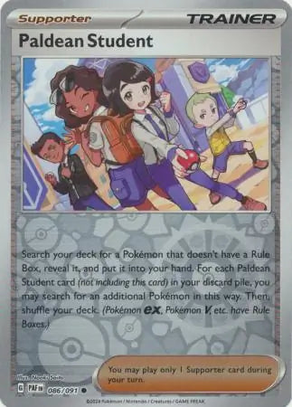 Paldean Student 086/091 (SV: Paldean Fates)  - Reverse Holofoil