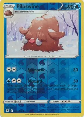 Piloswine 032/189 (SWSH10: Astral Radiance)  - Reverse Holofoil