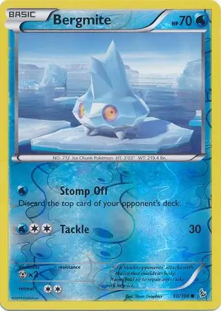 Bergmite 30/106 (XY - Flashfire)  - Reverse Holofoil