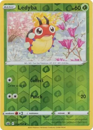 Ledyba 004/198 (SWSH06: Chilling Reign)  - Reverse Holofoil