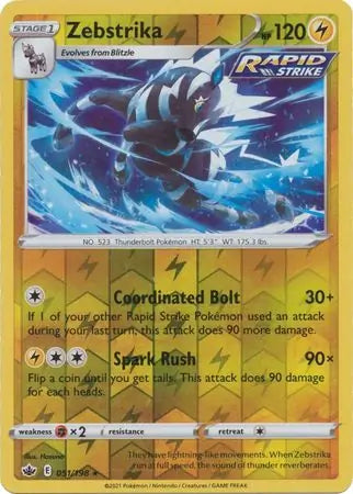 Zebstrika 051/198 (SWSH06: Chilling Reign)  - Reverse Holofoil