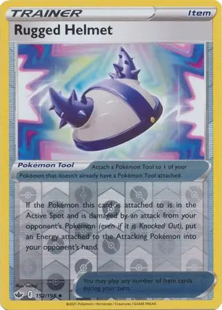 Rugged Helmet 152/198 (SWSH06: Chilling Reign)  - Reverse Holofoil