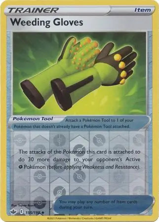 Weeding Gloves 155/198 (SWSH06: Chilling Reign)  - Reverse Holofoil