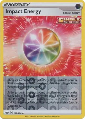 Impact Energy 157/198 (SWSH06: Chilling Reign)  - Reverse Holofoil