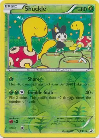 Shuckle 3/113 (Legendary Treasures)  - Reverse Holofoil