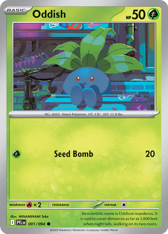 Oddish 001/094 (ME02: Phantasmal Flames) 