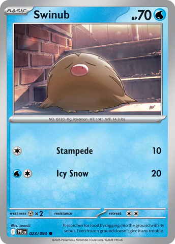 Swinub 023/094 (ME02: Phantasmal Flames) 